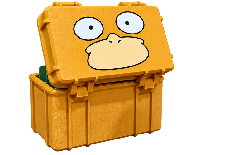Yellow Psyduck Top Loader Storage box
